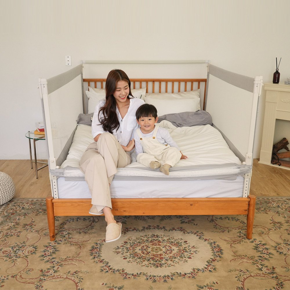 BBZ 11종 침대가드 낙상방지 유아 안전가드 (KC인증), V3침대가드-60그레이 상세 이미지 2