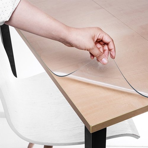 쾌청 책상 테이블 매트 데스크 패드, 투명, 75cm x 115cm x 3mm, 1개 상세 이미지 1