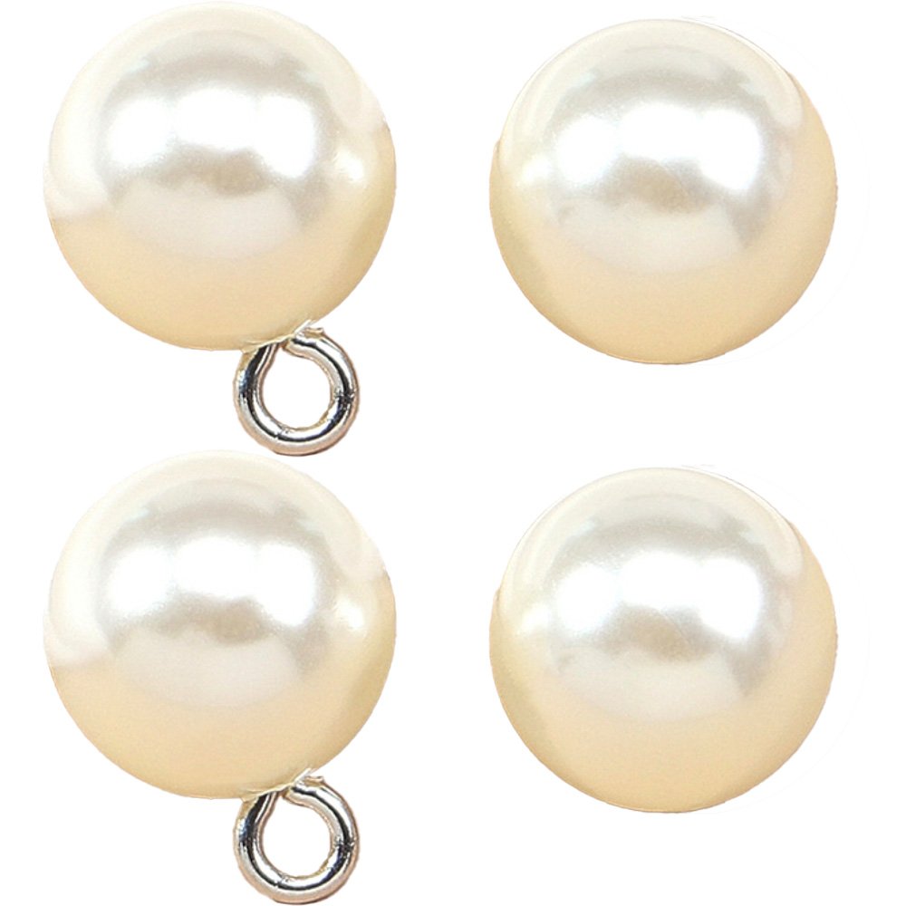 진주단추 10mm 진주장식 진주알 진주 볼록이, 1팩, 진주단추10mm(아이10개) 상세 이미지 1