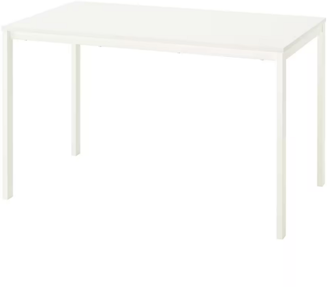 이케아 VIHALS 비할스 테이블 화이트/화이트 125x74cm 695.785.17, 그린/화이트