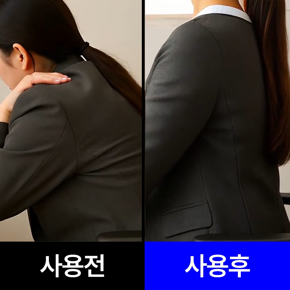 필모어 꼬리뼈 자세교정 3D 방석 고밀도 메모리폼 치질 쿠션, 그레이 x 남녀공용 상세 이미지 2