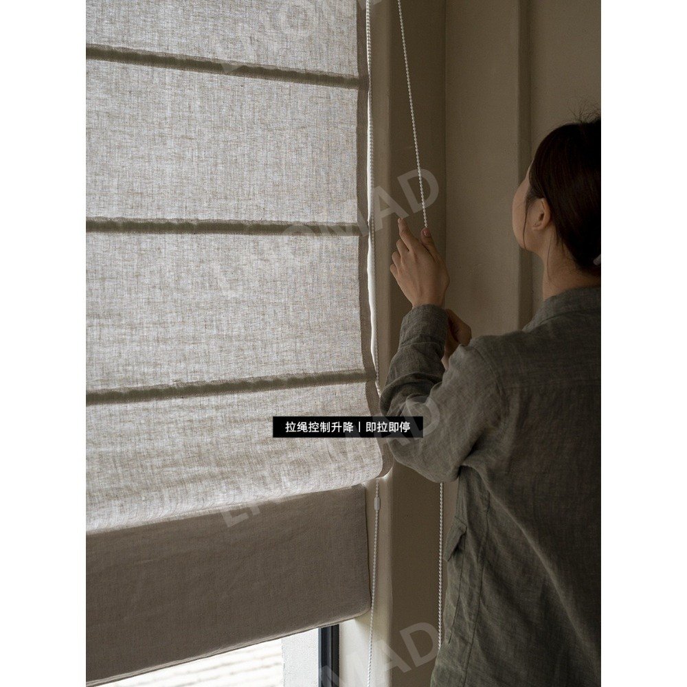 린넨로만쉐이드 로만셰이드 커튼 블라인드 반투명 가림막 롤스크린 상세 이미지 2