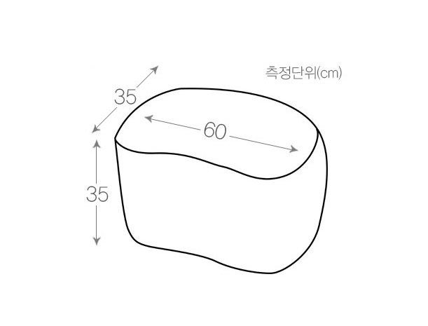 MYME 물방울 스툴 NO 02, 네이비 상세 이미지 2