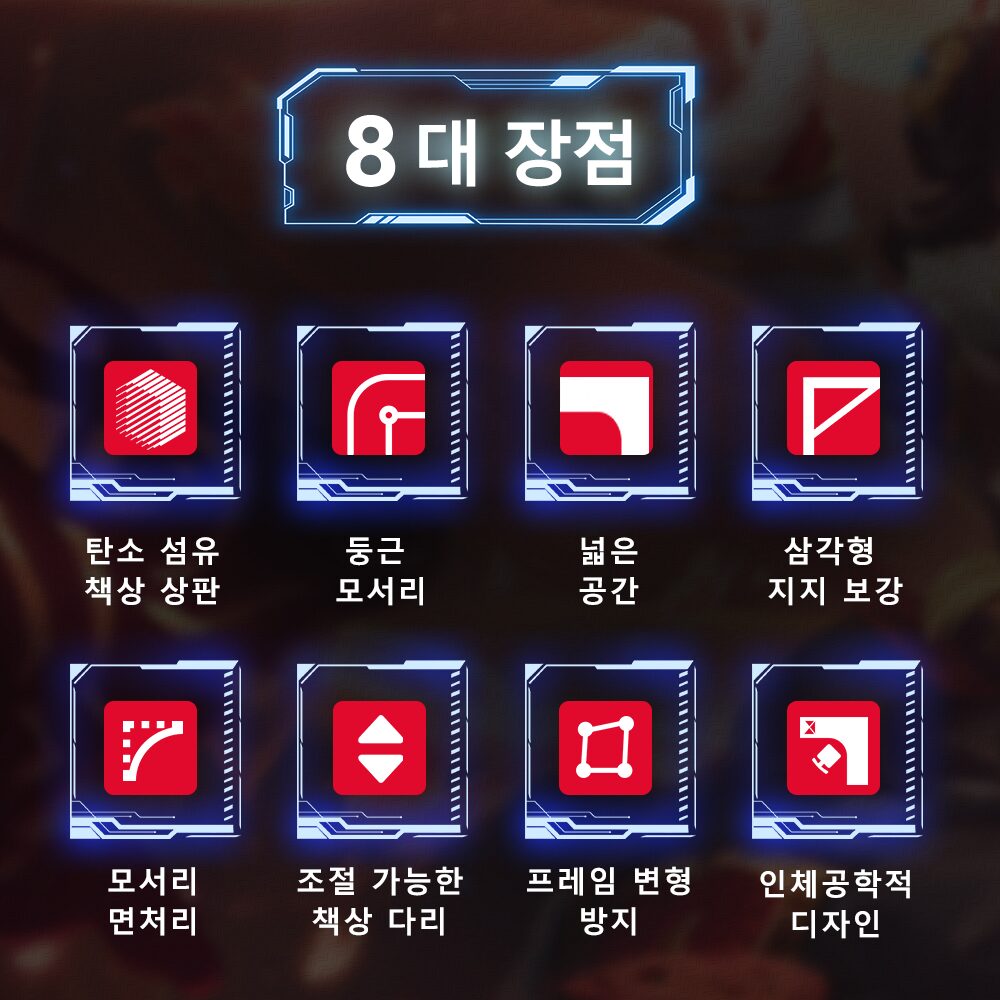 SAMMU L자형 코너 컴퓨터 책상 게이밍 책상 학습 책상 탄소 섬유 상판 1200 1400 좌측 코너 우측 코너 검정색, R-우측코너, B-검정색할인 상세 이미지 2