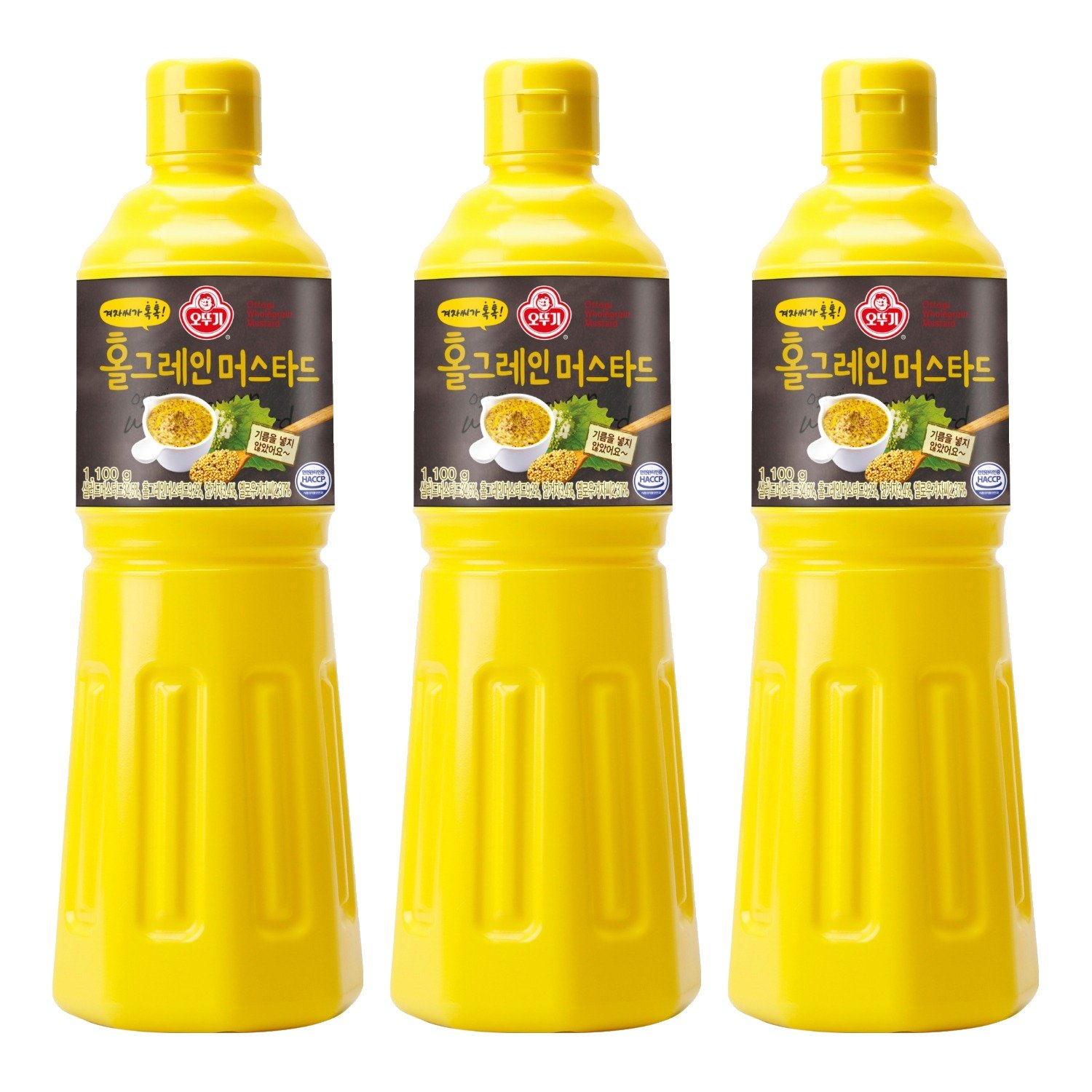 오뚜기 홀그레인머스타드, 1.1kg, 3개 상세 이미지 1