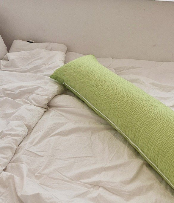 아임리빙 시어서커 네츄럴 다용도 바디필로우, 라임그린 상세 이미지 1