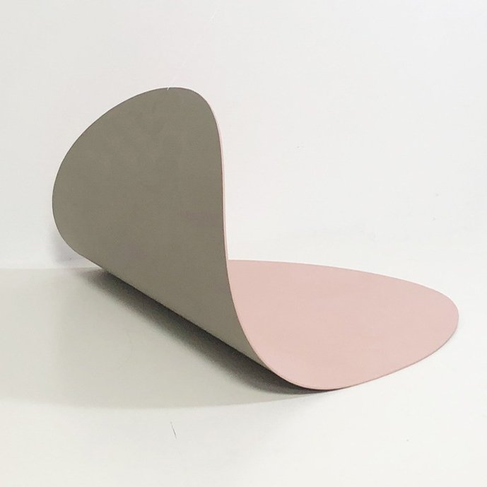 르엔미 조약돌 양면 방수 가죽 테이블매트, 와인, 42.5 x 33.5 cm, 1개 상세 이미지 1