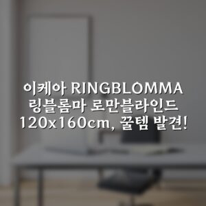 이케아 RINGBLOMMA 링블롬마 로만블라인드 120x160cm, 꿀템 발견!