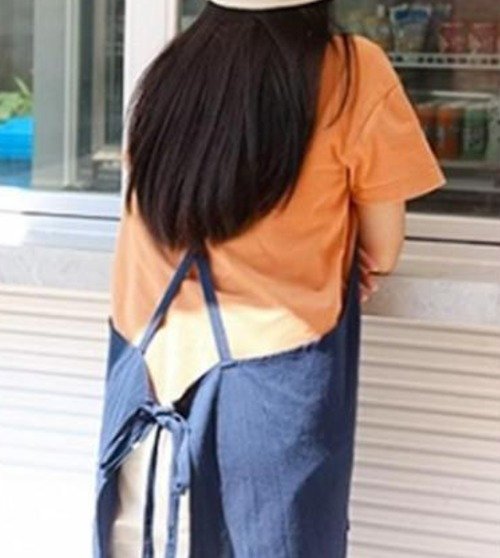 코튼 앞치마, 네이비, 1개 상세 이미지 2