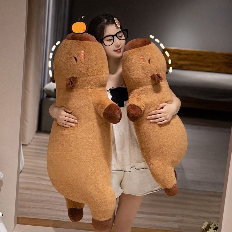 카카보라 롱쿠션 카피바라 바디필로우 인형 긴 베개할인 상세 이미지 2